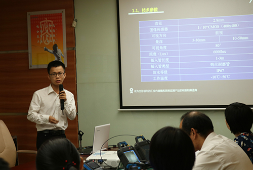 亞泰光電內窺鏡事業部吳經理做精彩分享