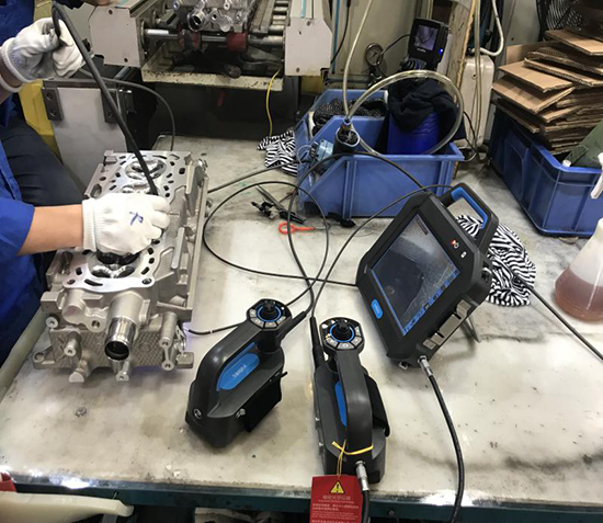 SIE百萬像素工業(yè)內(nèi)窺鏡鑄造分廠、鑄造廠、精加工廠演示現(xiàn)場