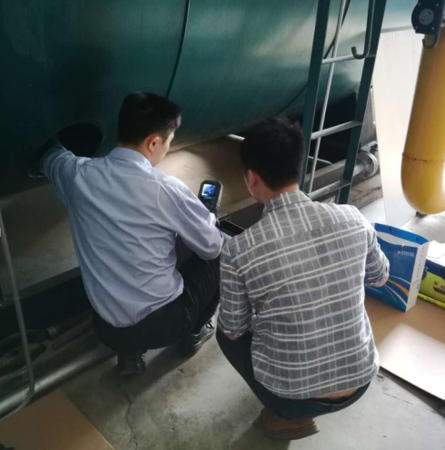 亞泰光電MIE系列內窺鏡在燃氣鍋爐現場檢測中獲客戶力贊